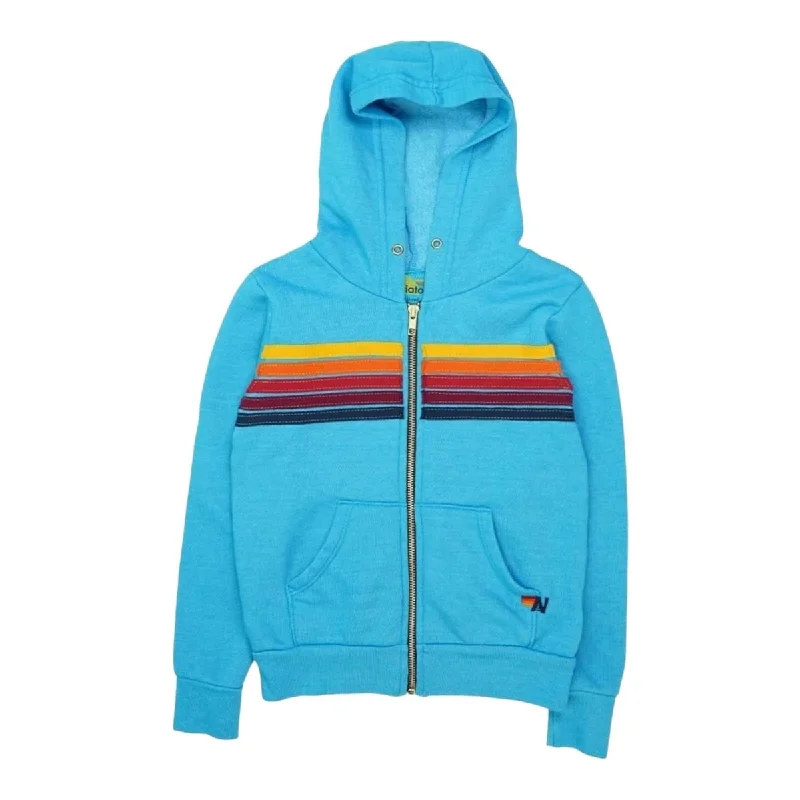 classic outerwear for women5 STRIPE NEON ZIP UP HOODIE