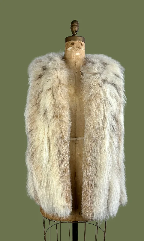 high-quality outerwearFOX LADY 70s Herbert's Furs Fox and Suede Vest • Medium Large