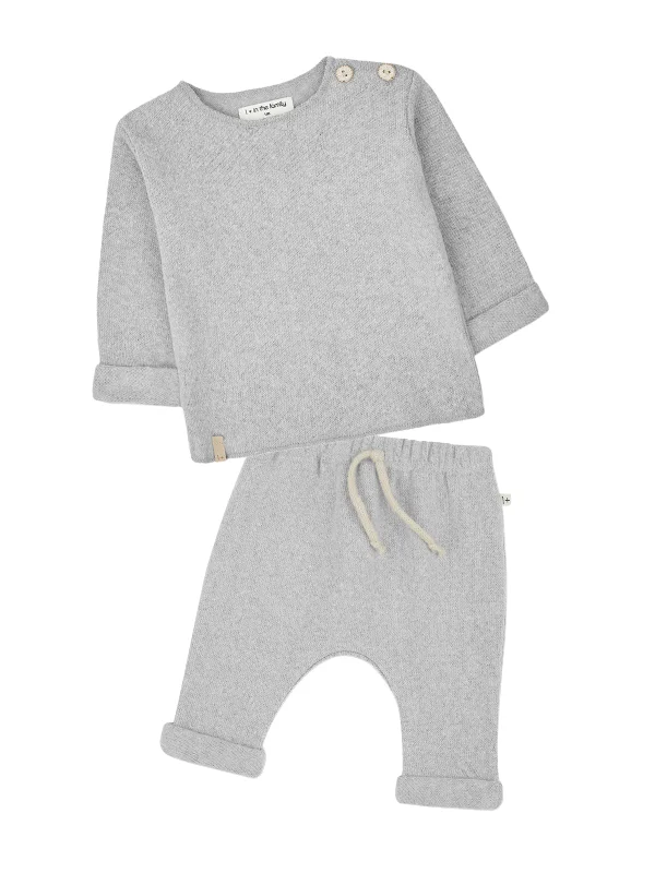 Statement outfit sets Heathered Cuffed Sweat Set