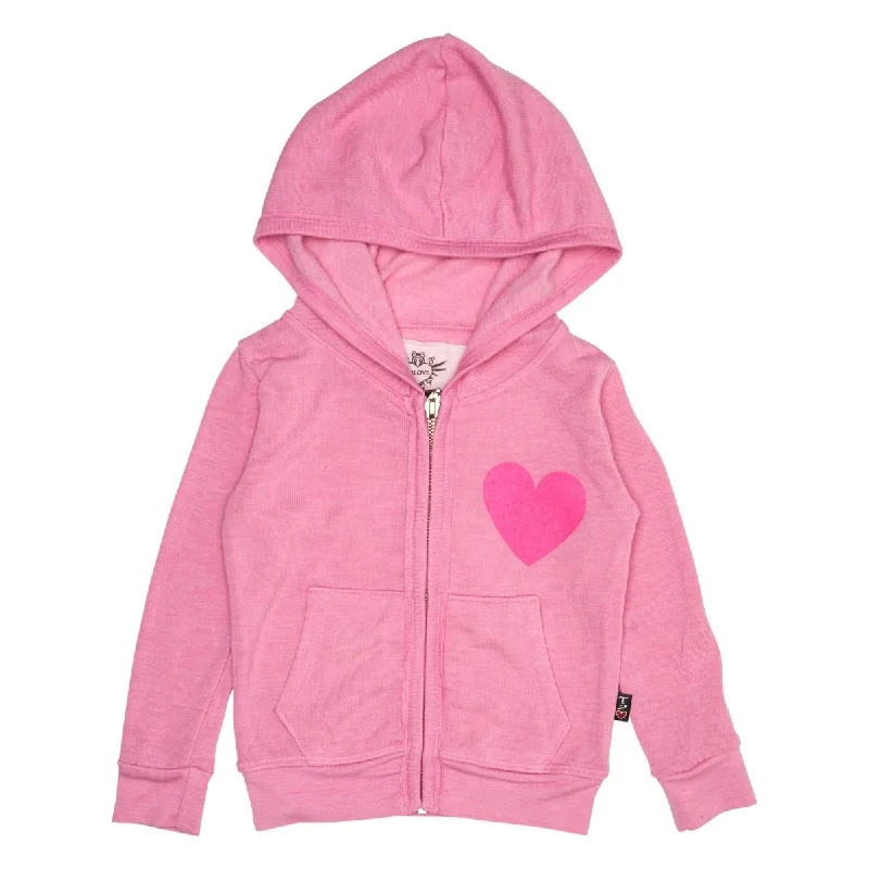 chic parka outerwearHEART ZIP UP HOODIE