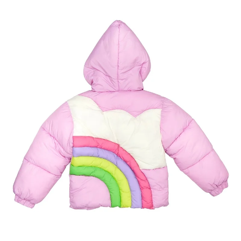 women’s winter coat outerwearALEXIS RAINBOW PUFFER JACKET