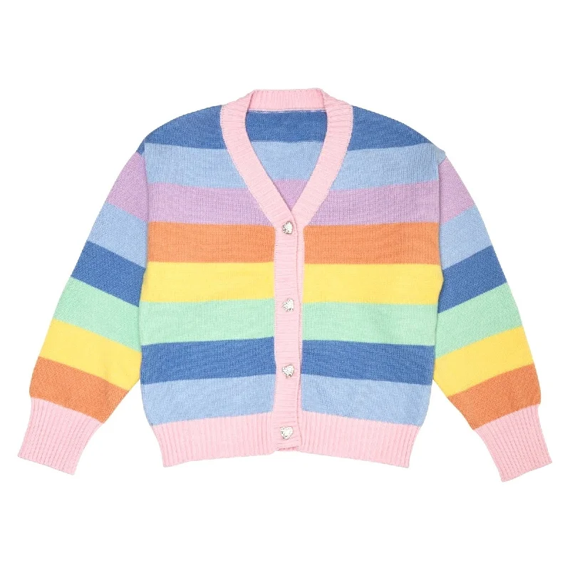 women’s reversible coats outerwearGIA RAINBOW CARDIGAN