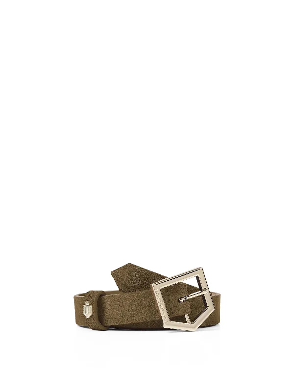 lightweight stylish outerwearSennowe Belt - Olive Suede