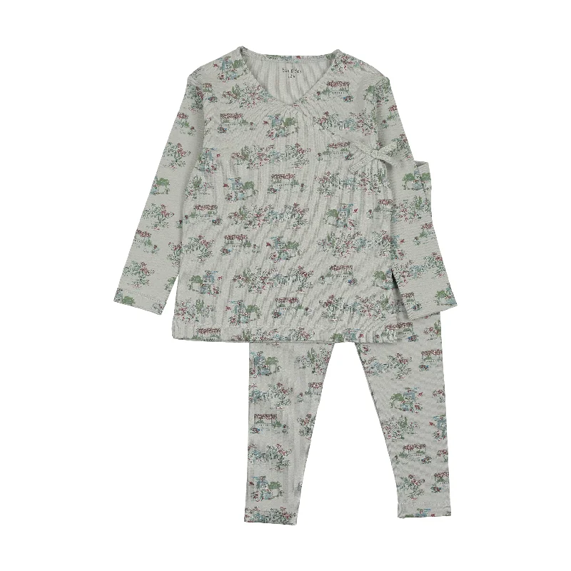 Warm stylish sets Bee & Dee Pale Blue Toile Collection Loungewear