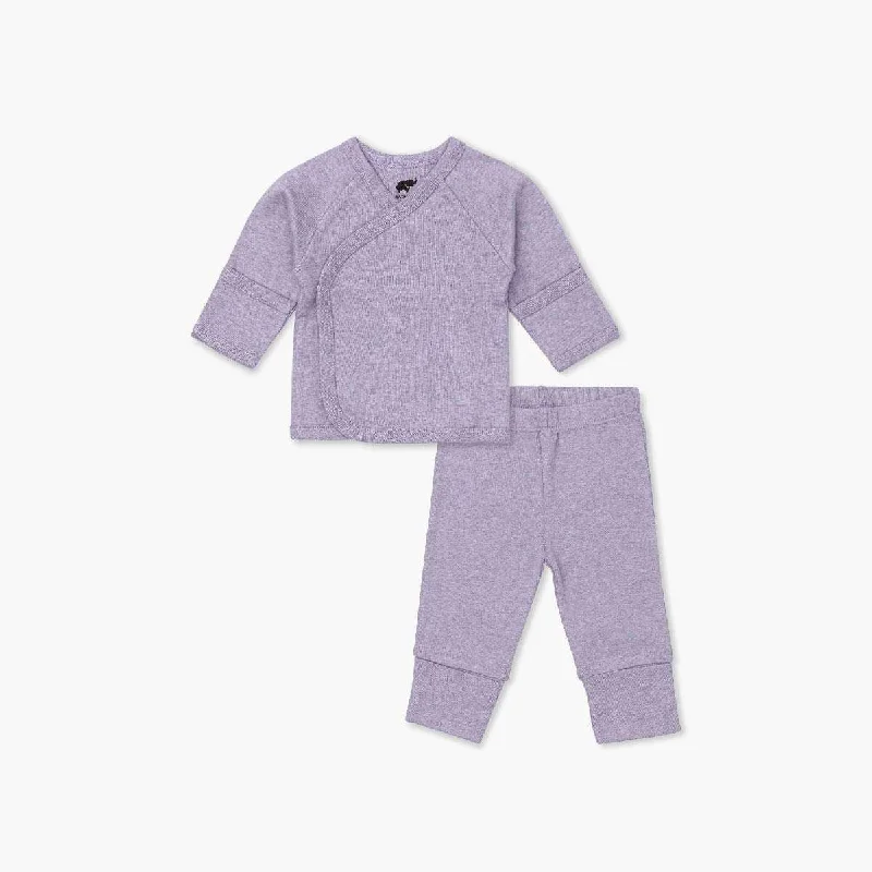 Perfect comfy sets Hello Baby Set_Purple Heather