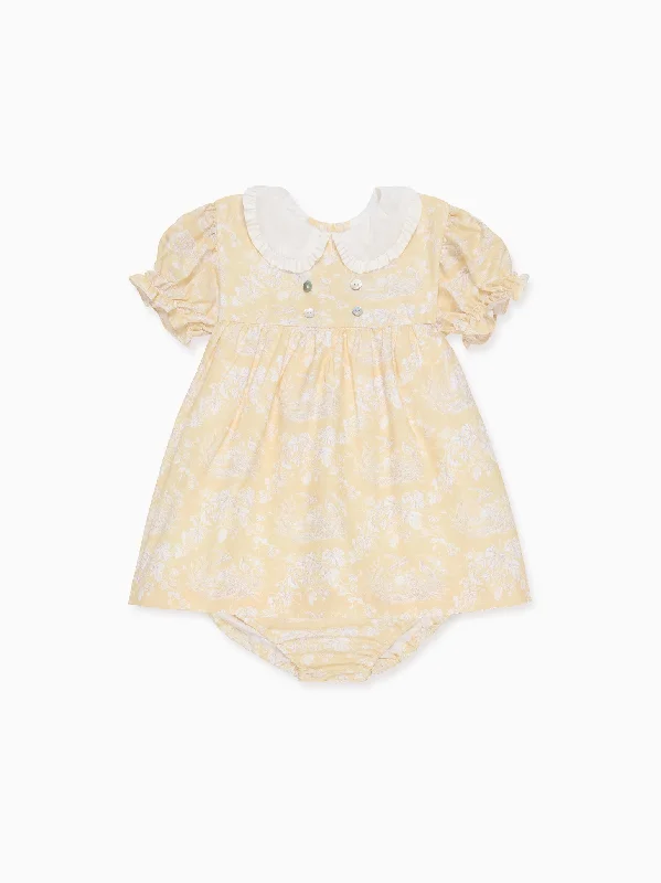 Cozy fall sets Yellow Toile Savanna Baby Girl Set