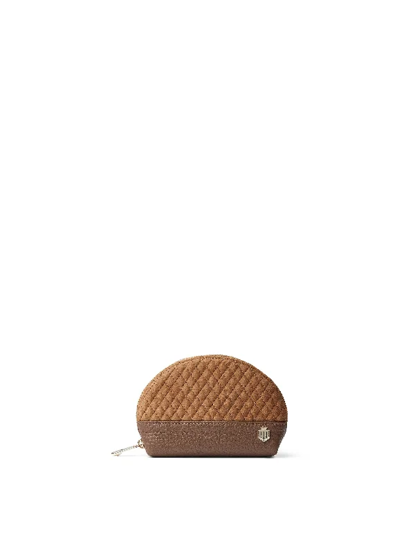 chic outerwear for autumnQuilted Chiltern Coin Purse - Tan