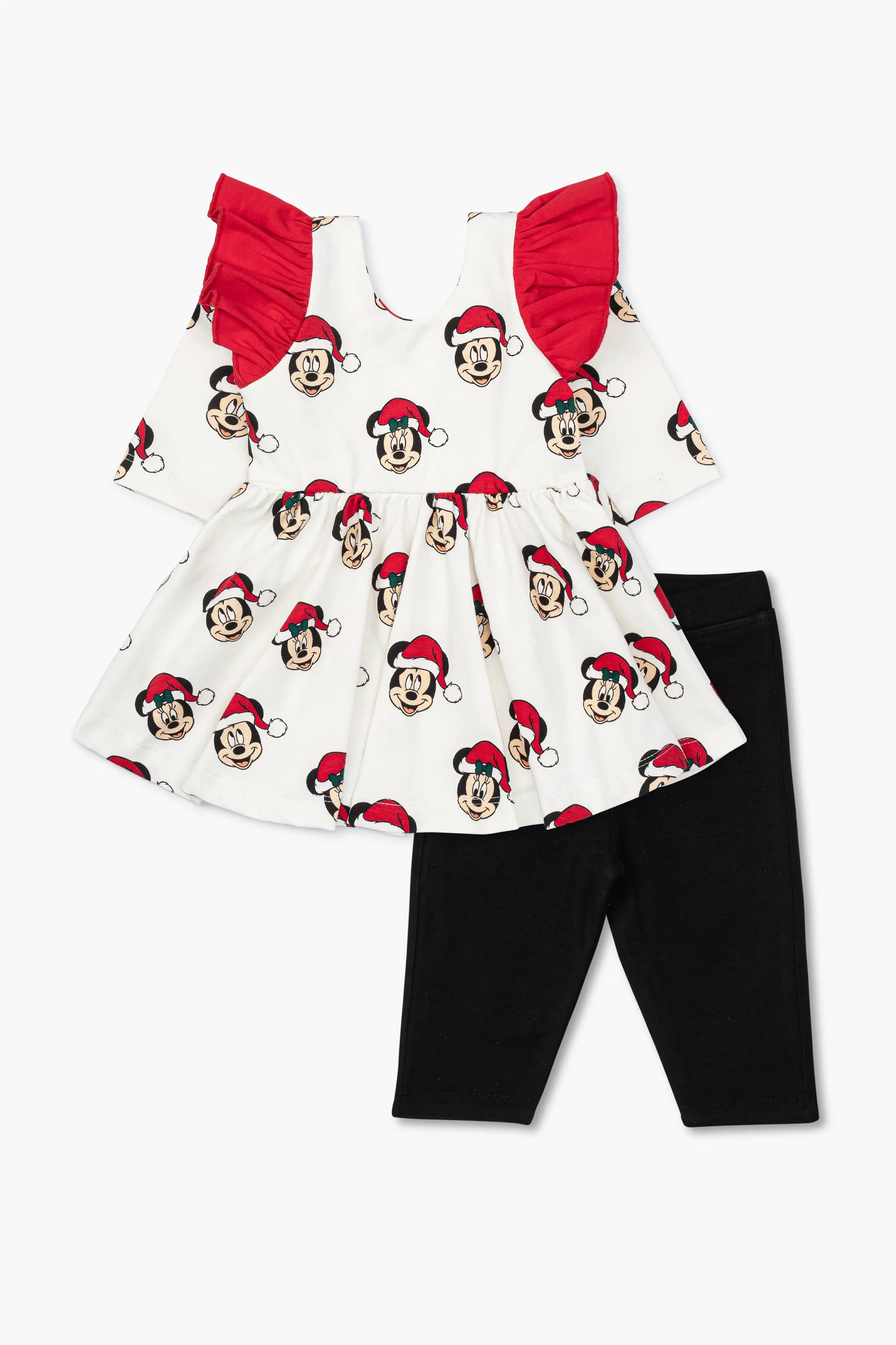 Casual sleek sets Let's Dance Dress Leggings Bundle_Christmas Mickey + Minnie Mouse