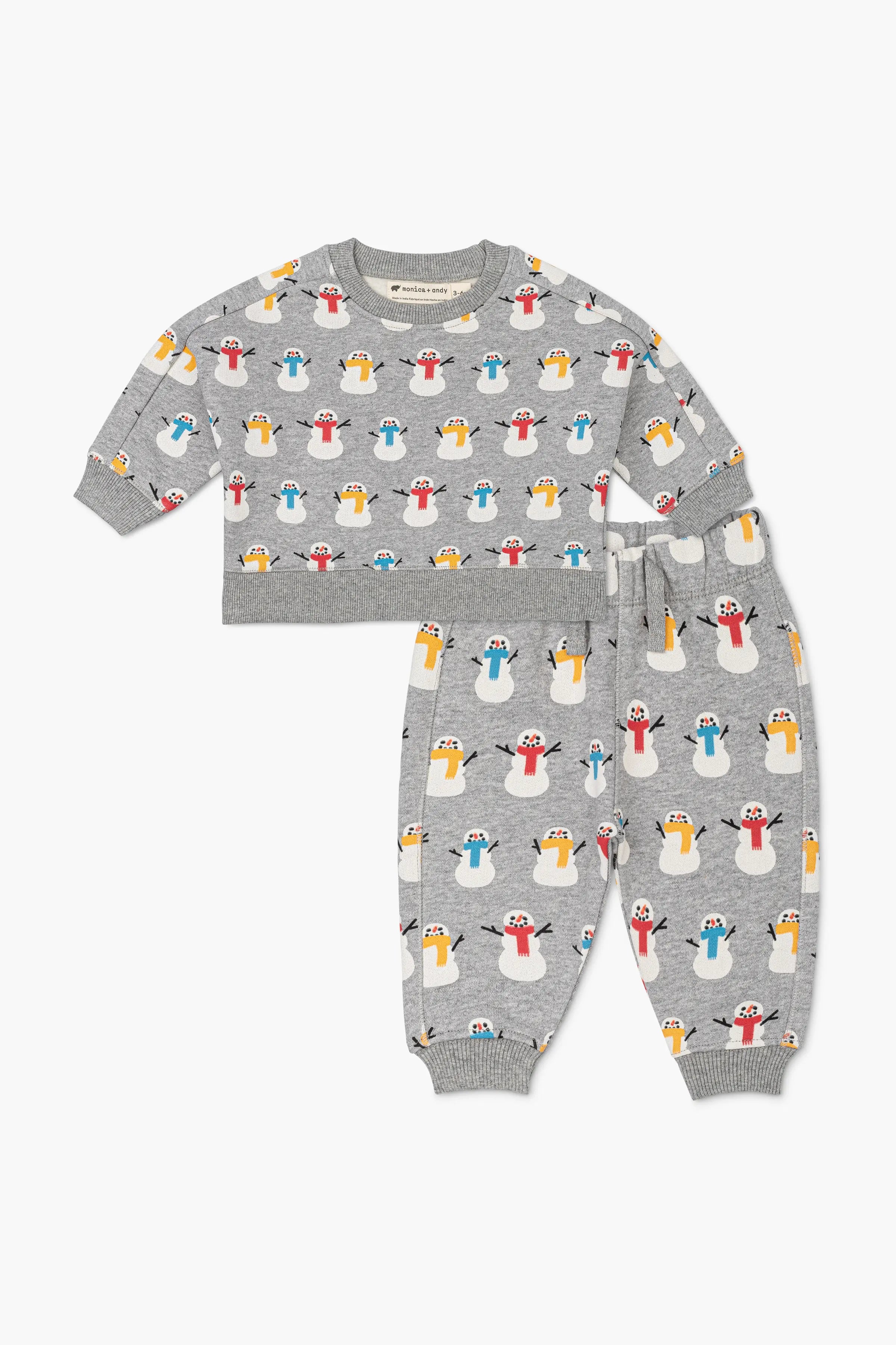 All-day wear sets Sporty Sweatsuit Bundle_Cheery Snowmen