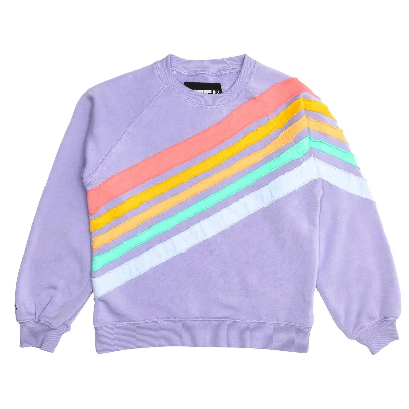 women’s padded winter outerwearFYLNN RAINBOW SWEATSHIRT