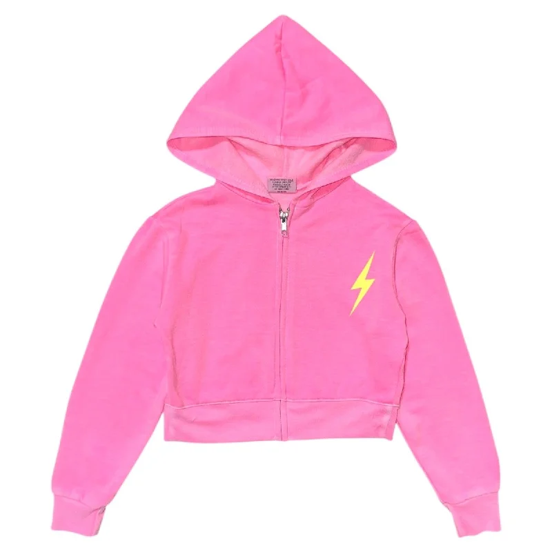 durable jackets outerwearBOLT NEON ZIP UP HOODIE