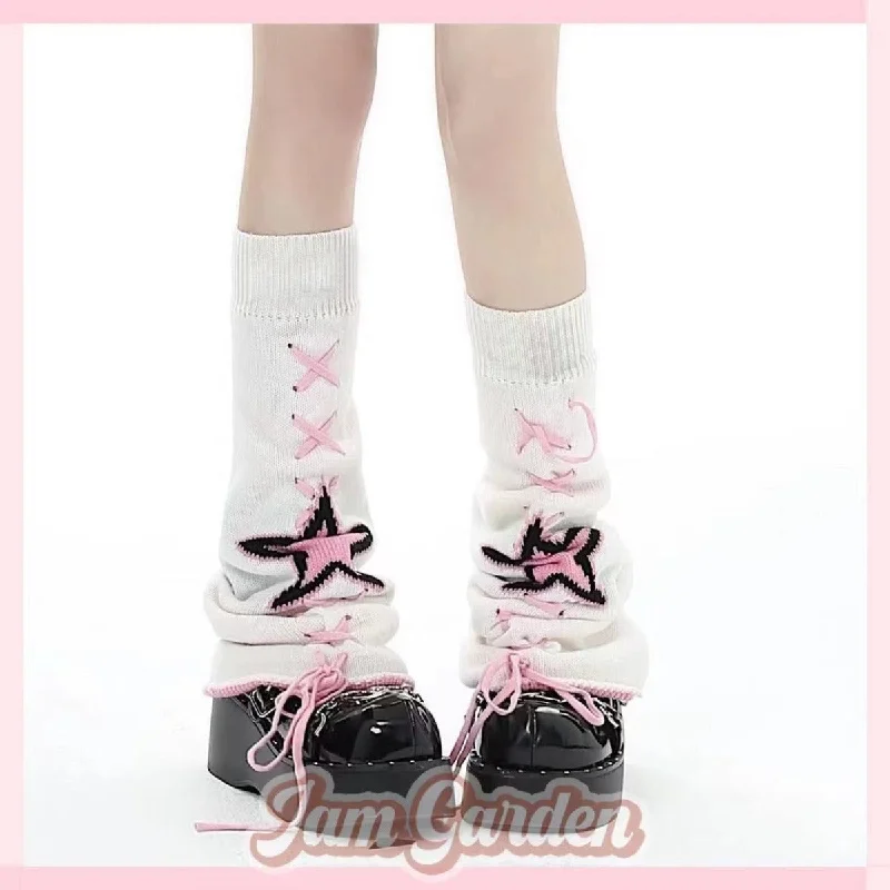 Elegant holiday sets Japanese Style Long Knitted Leg Warmers