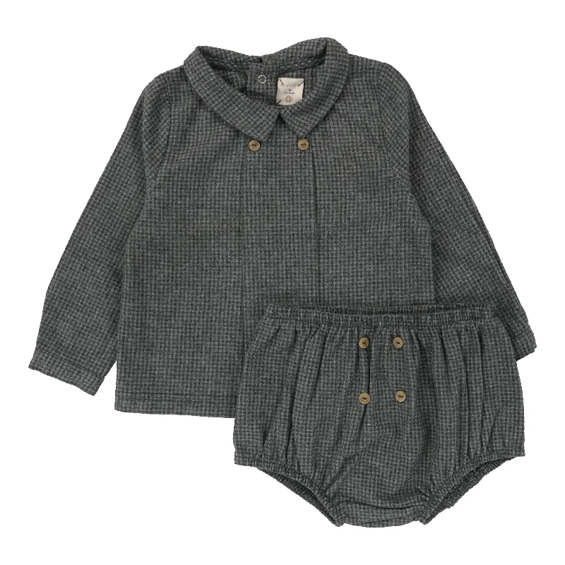 Relaxed weekend sets Analogie By Lil Legs Toddler Boys Set Grey Houndstooth