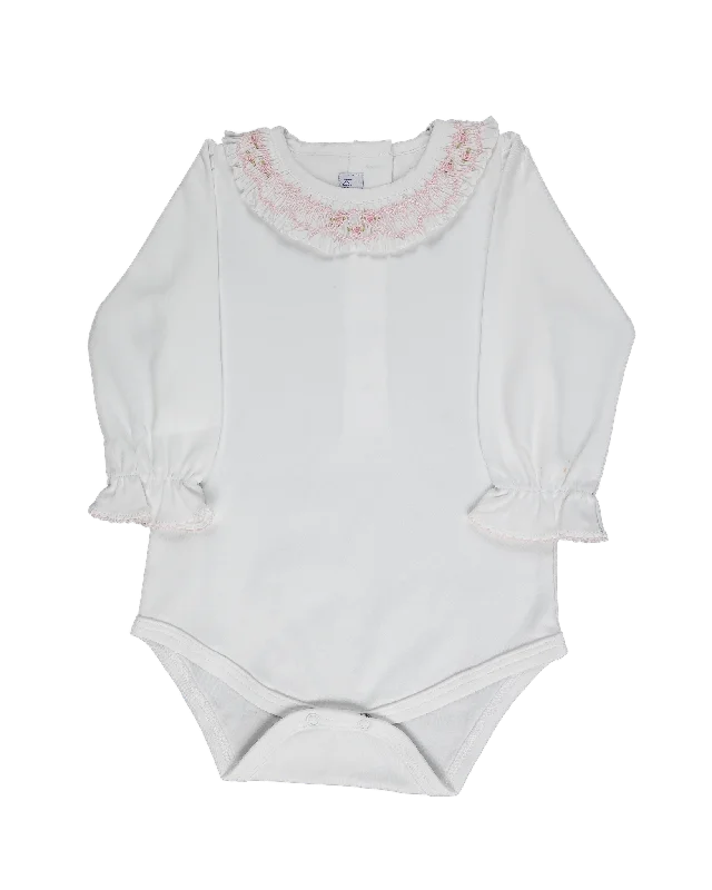 Weekend lounge sets Baby Girl Ruffle Flowers Collar Pima Body and Pants