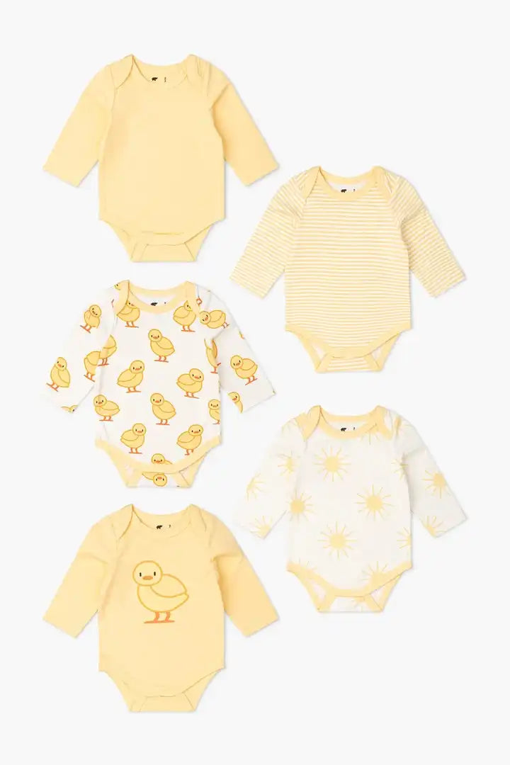 Designer outfit sets SALE - 5-Pack Long Sleeve Bodysuit Bundle_Chicky Baby