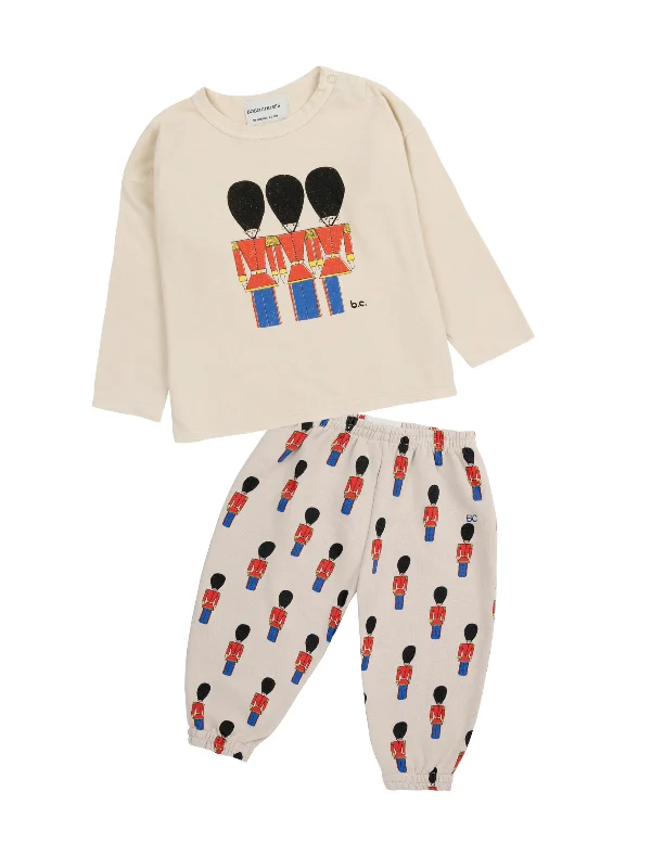 Comfortable jumpsuit sets Little Tin Soldiers Tee & Sweatpants Set