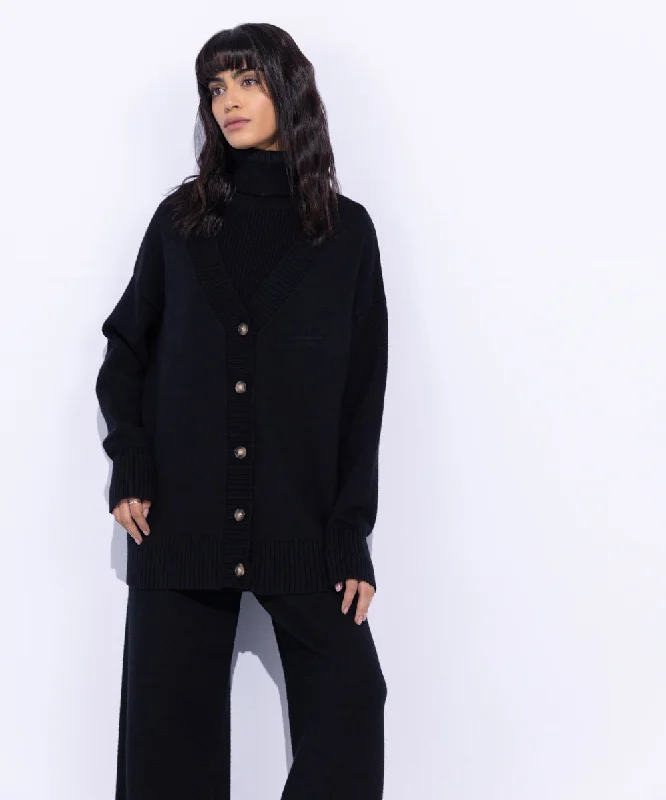 women’s down outerwearOversized Knit Cardigan