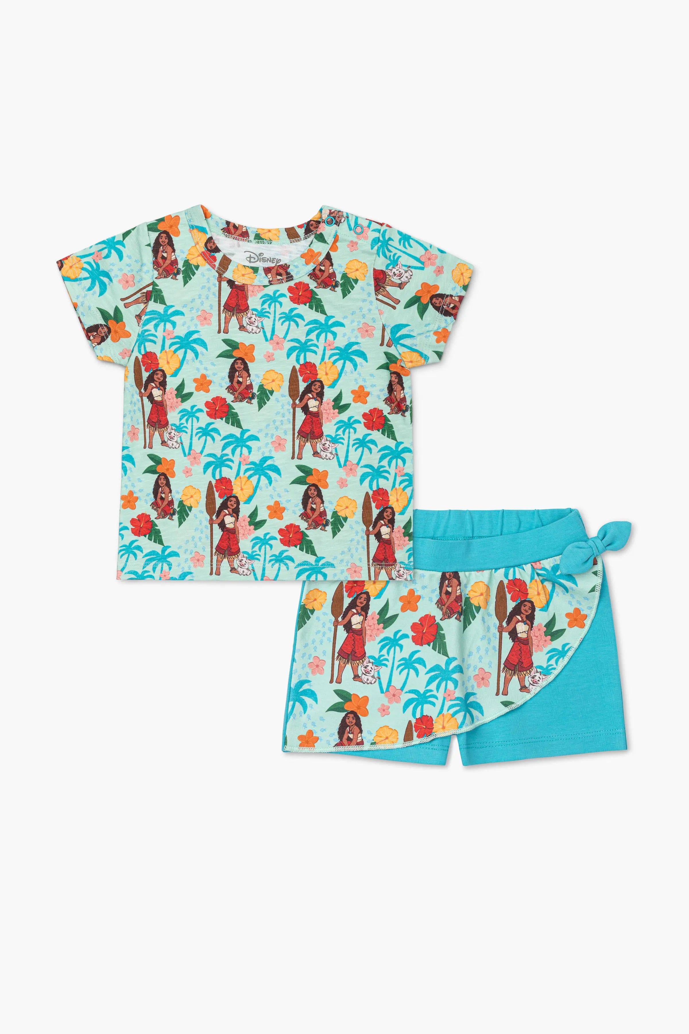 Casual chic sets Printed Tee Skort Bundle_Disney Moana