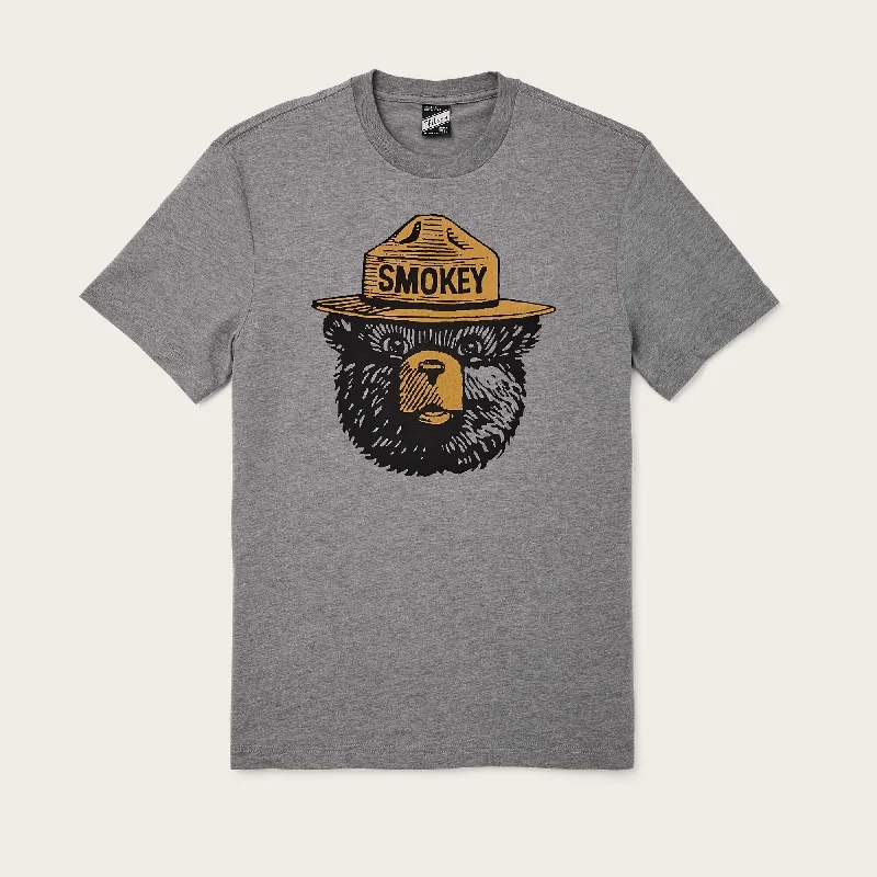 casual cotton tees women SMOKEY BEAR BUCKSHOT T-SHIRT