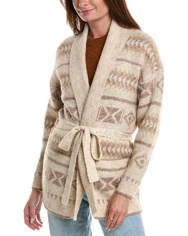 Bold pattern sweaters Heartloom Seevon Wool-Blend Cardigan