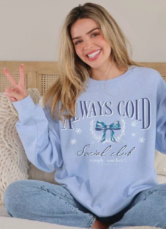 trendy T-Shirts for everyday wear Simply Southern Always Cold Crew