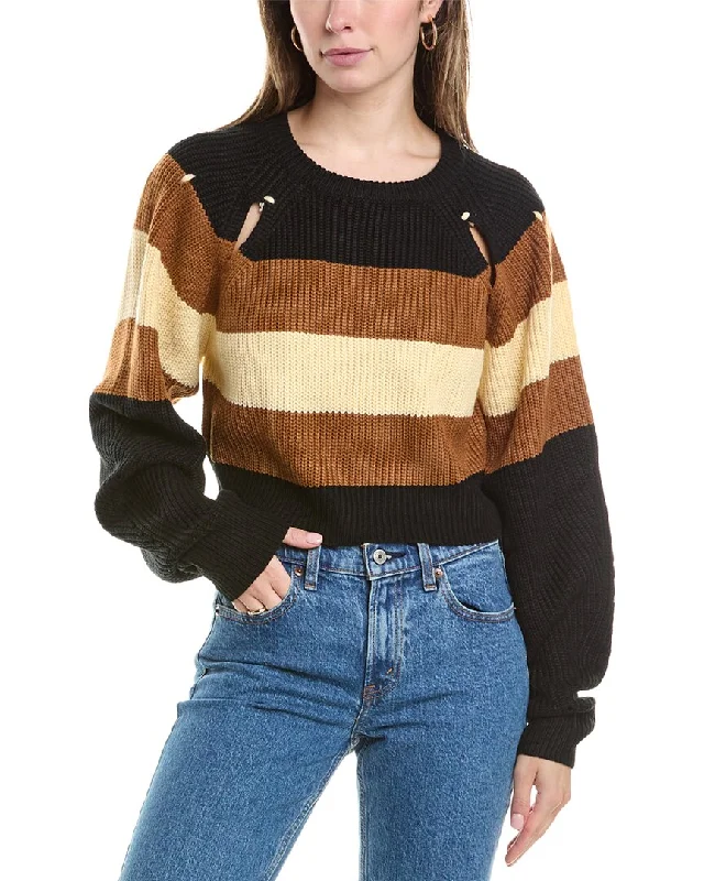 Warm soft knit sweaters Avantlook Stripe Sweater