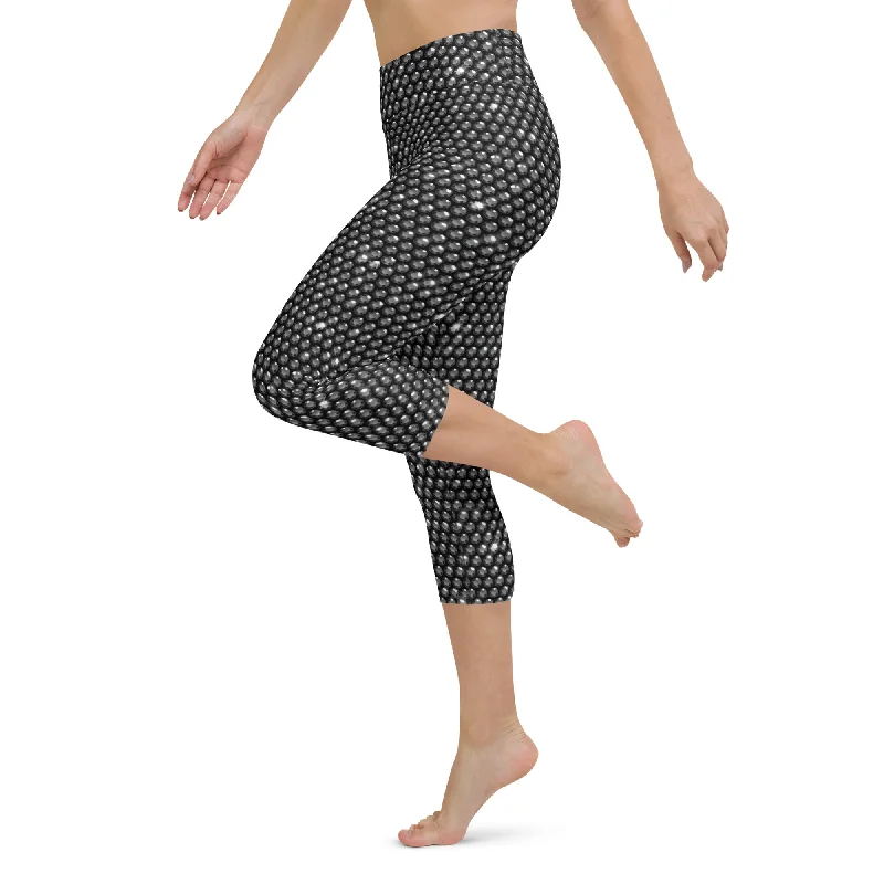 leggings for every workout style Midnight Bedazzled Print Yoga Capris