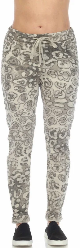 leggings for work comfort Pull On Leopard Pants In Sand