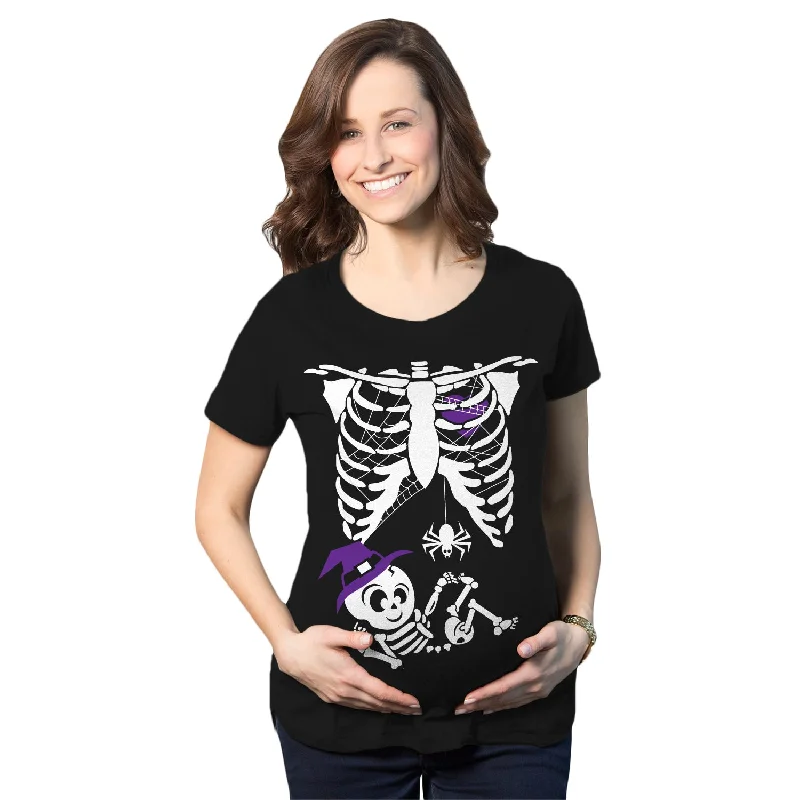 cotton casual T-Shirts women Witch Baby Maternity T Shirt