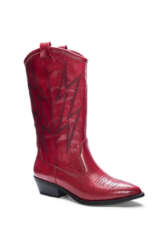 Fancy Women's Top Dirty Laundry Josea Western Boots for Women in Red | JOSEA-RED