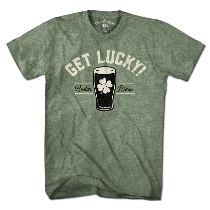 bold color T-Shirts women Get Lucky Irish Pint T-Shirt