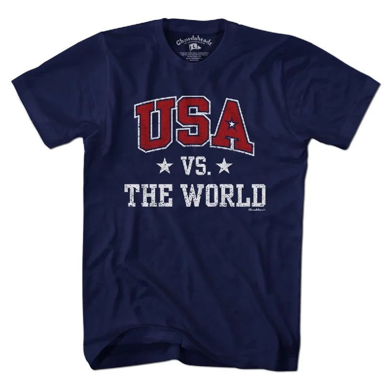 vibrant graphic T-Shirts women USA vs The World T-Shirt