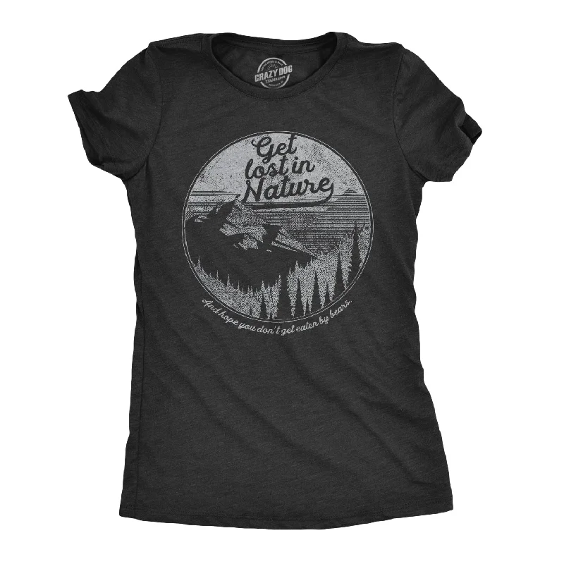 vibrant casual T-Shirts women Get Lost In Nature Women's T Shirt