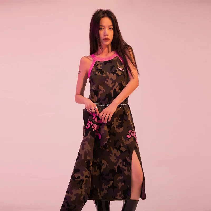 summer evening jumpsuits & dresses Turn The Music Up Hot Girl Camouflage Dress