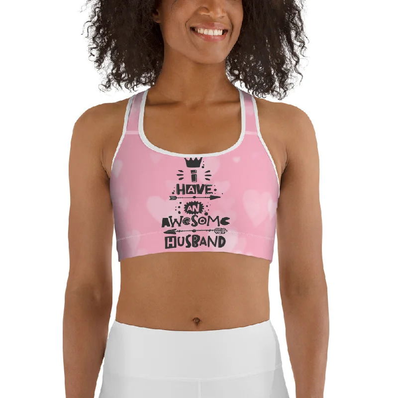 leggings for indoor workouts Awesome Husband Sports Bra