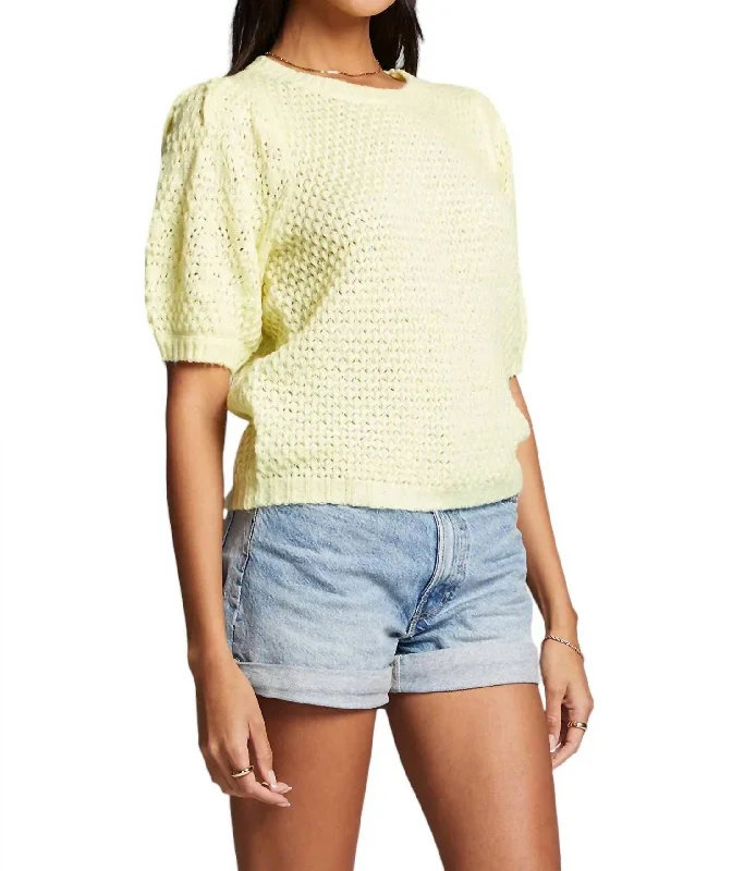 Knitwear sweater options Textured Doc Sweater In Sunglow