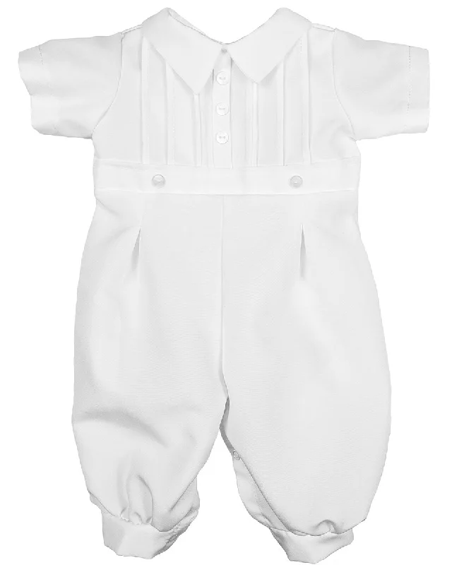 Cozy Knit Women's Top Boys "Christopher" Christening Romper