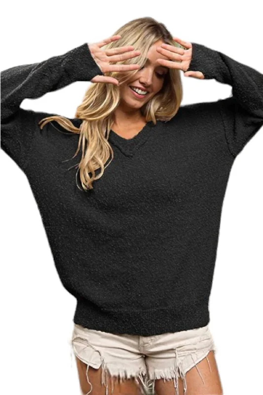 Relaxed cardigan sweaters How I'm Feeling Sweater In Black