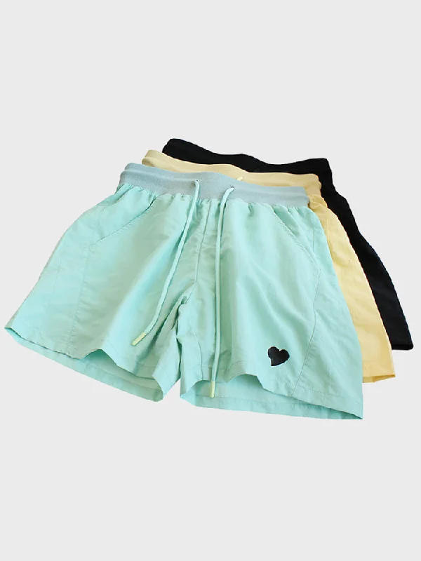 Trendy Button-up Women's Top Sun Jogger Shorts