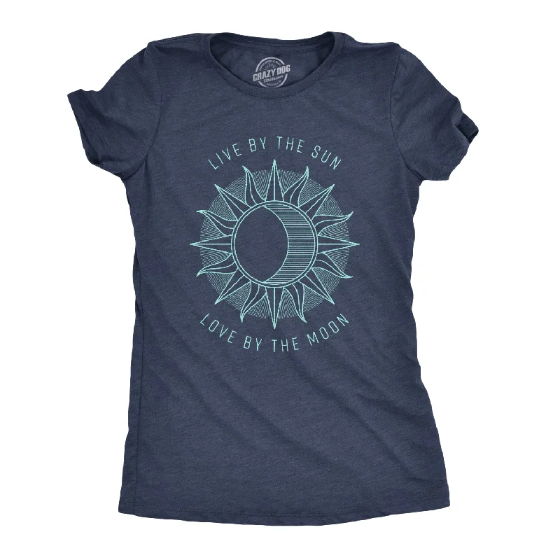 modern style T-Shirts for women Live By The Sun Love By The Moon Women's T Shirt