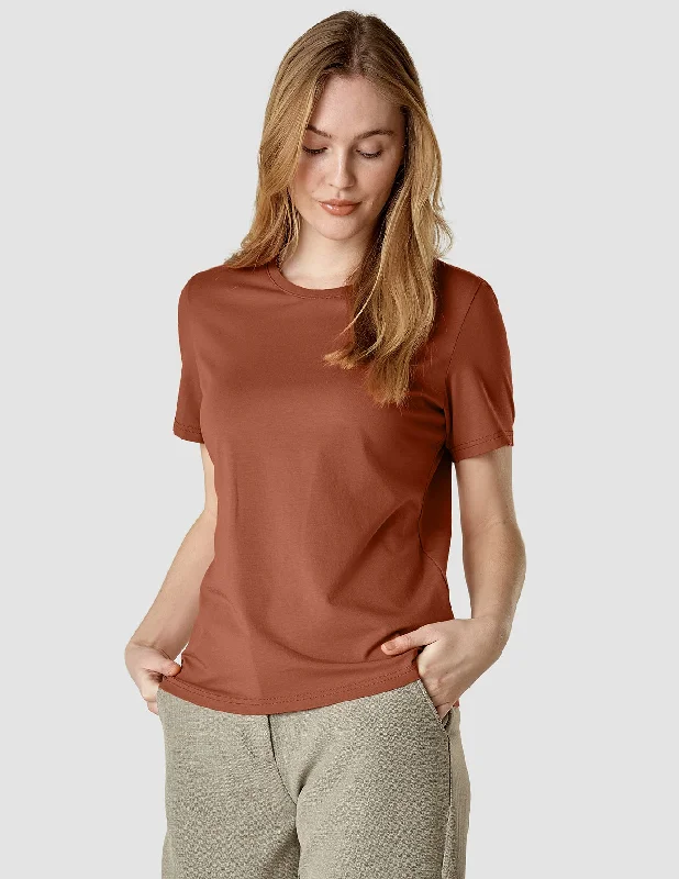 comfy T-Shirts for casual days Supima T-shirt White Terracotta