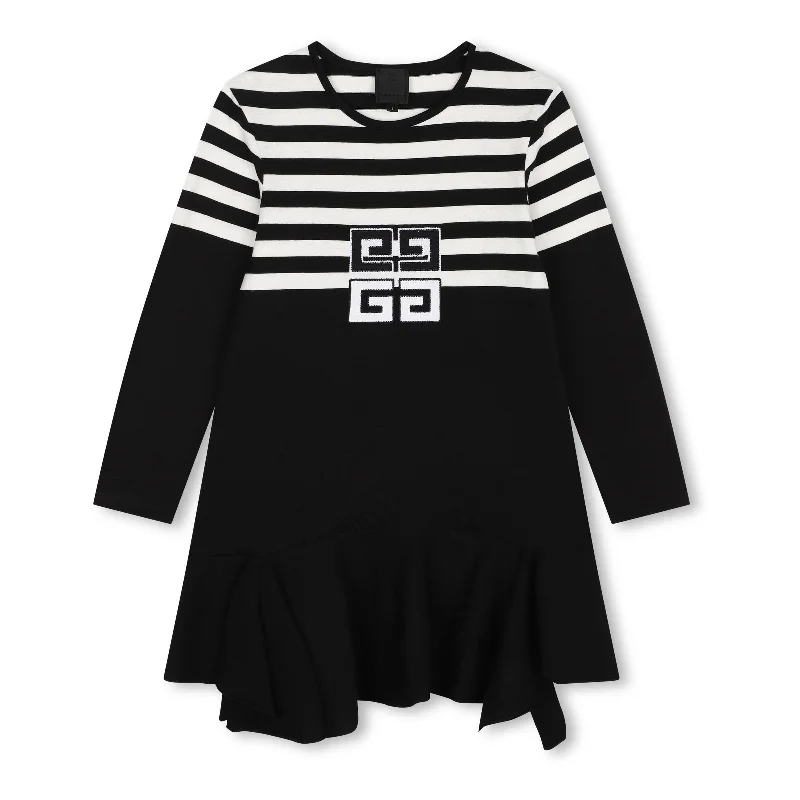 Soft Cotton Women's Top Black & White Dress