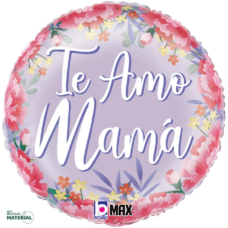 Casual Women's Top 18 inch SATIN FLORAL TE AMO MAMA