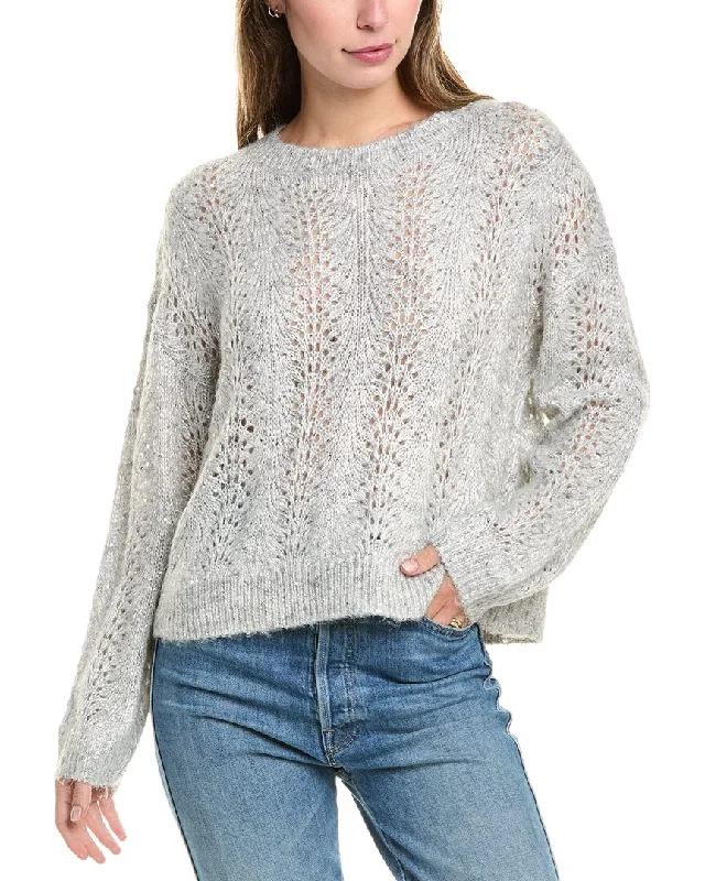 Premium sweater fashion Vince Camuto Pointelle & Sequin Sweater