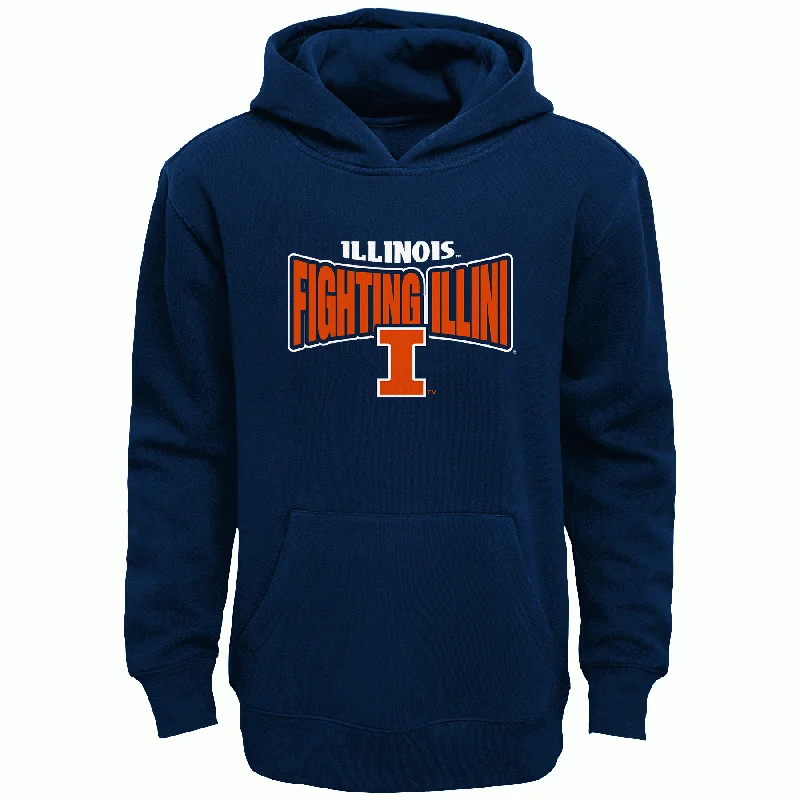 Casual Tops for Women Illinois Fighting Illini Youth Hoodie