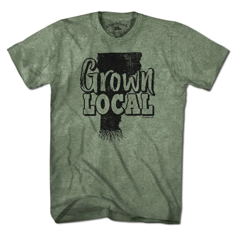 vibrant printed T-Shirts women Grown Local Vermont T-Shirt