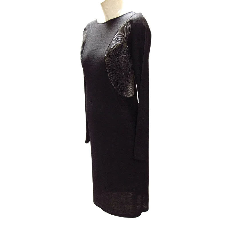 luxury maxi dresses & jumpsuits Hussein Chalayan Black and Silver Dress