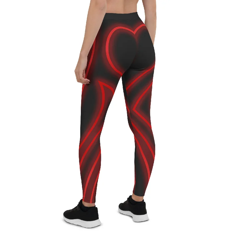 leggings for casual fitness look Heart Shaped Power Leggings