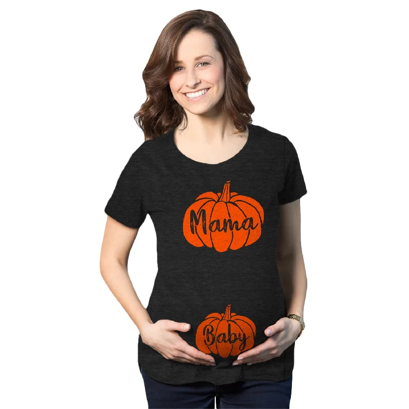 soft short sleeve T-Shirts women Mama Baby Pumpkin Maternity T Shirt