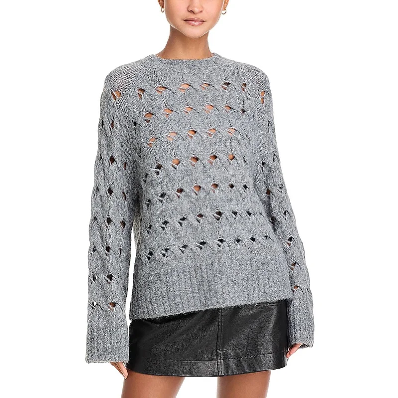 Trendy sweater options Womens Knit Oversized Crewneck Sweater